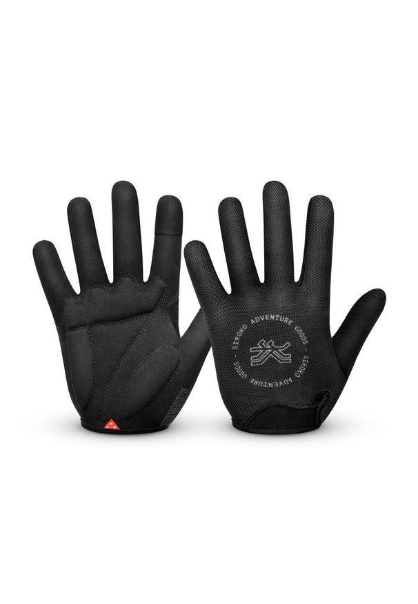 Rękawiczki rowerowe Gravel unisex SIROKO Frontier. Kolor: czarny. Materiał: tkanina. Sport: kolarstwo