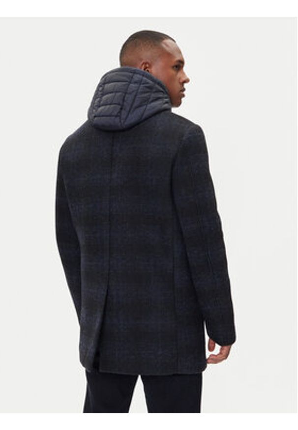 Geox Płaszcz zimowy Claudio M5615A T3289 F0388 Granatowy Regular Fit. Kolor: niebieski. Materiał: syntetyk. Sezon: zima