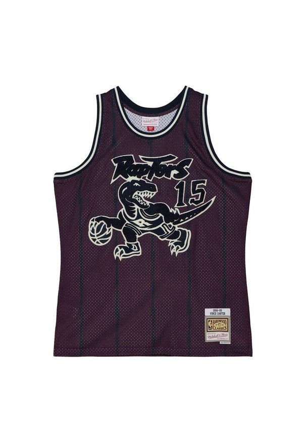 Mitchell & Ness - Dżersej szenilowy Toronto Raptors Swingman 1998/99. Kolor: fioletowy. Materiał: jersey. Sport: koszykówka