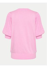 Kaffe Sweter Lone 10508368 Różowy Regular Fit. Kolor: różowy. Materiał: wiskoza