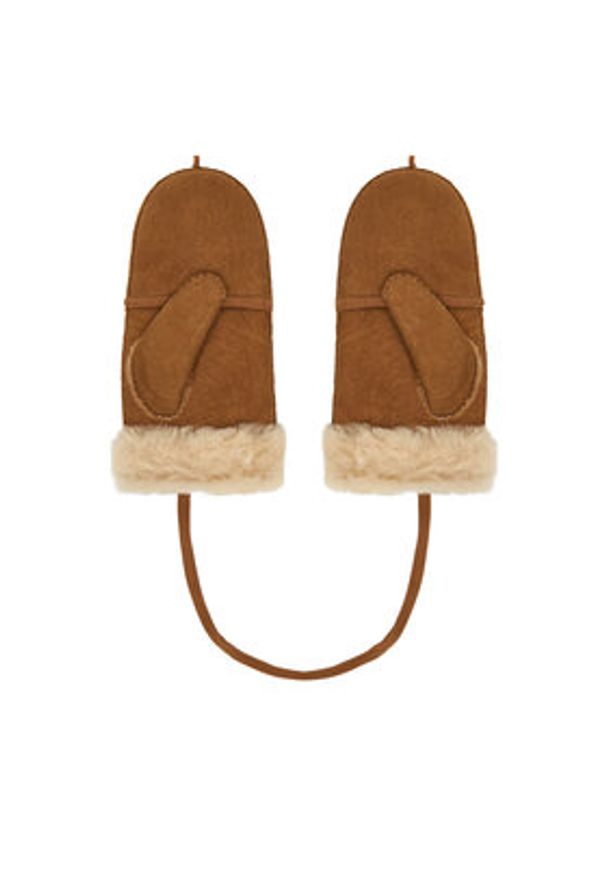 EMU Australia Rękawiczki Damskie Montana W7019 Brązowy. Kolor: brązowy. Materiał: skóra