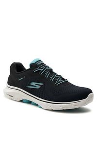 skechers - Skechers Sneakersy Go Walk 7-Cosmic Waves 125215/BKTQ Czarny. Kolor: czarny. Materiał: mesh, materiał