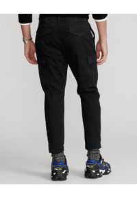 Ralph Lauren - RALPH LAUREN - Czarne spodnie cargo. Kolor: czarny. Materiał: tkanina, bawełna. Styl: klasyczny