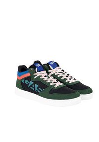 Gas Sneakersy "Darmah LTX" | GAM224135 | Darmah LTX | Mężczyzna | Zielony. Kolor: zielony. Materiał: skóra ekologiczna. Wzór: aplikacja