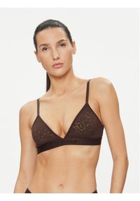 Calvin Klein Underwear Biustonosz braletka 000QF7491E Brązowy. Kolor: brązowy. Materiał: syntetyk