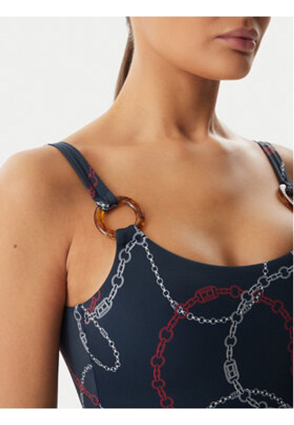 TOMMY HILFIGER - Tommy Hilfiger Strój kąpielowy UW0UW06481 Granatowy. Kolor: niebieski. Materiał: syntetyk