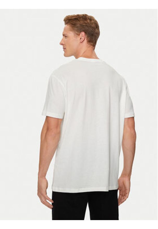 Armani Exchange T-Shirt 6DZTAD ZJ9TZ 1116 Biały Regular Fit. Kolor: biały. Materiał: bawełna