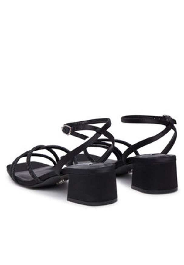 Steve Madden Sandały Gabby SM11003037 Czarny. Kolor: czarny. Materiał: materiał