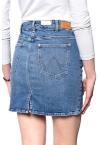 Wrangler - SPÓDNICA DAMSKA JEANSOWA WRANGLER SKIRT W245JX31A. Materiał: jeans