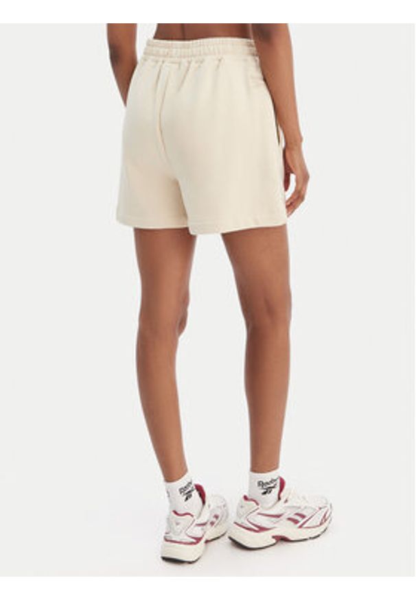 Reebok Szorty sportowe Reebok x Ewa Chodakowska Jula RK25623CCW Beżowy Regular Fit. Kolor: beżowy. Materiał: bawełna