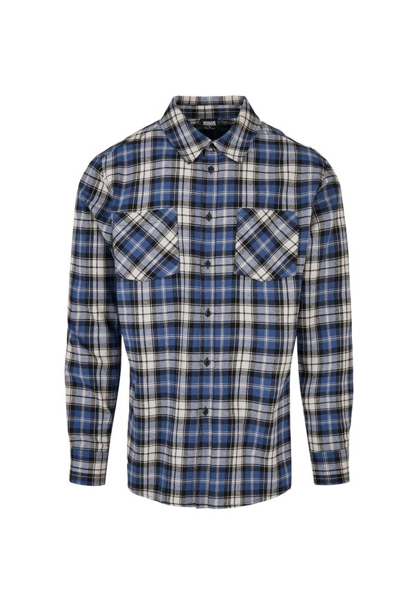 Koszula Urban Classics checked roots. Kolor: niebieski, wielokolorowy, biały. Styl: elegancki