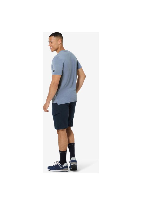 Koszulka męska SUPER.NATURAL M WANDER WHEEL TEE. Kolor: niebieski, szary, wielokolorowy. Sport: kolarstwo