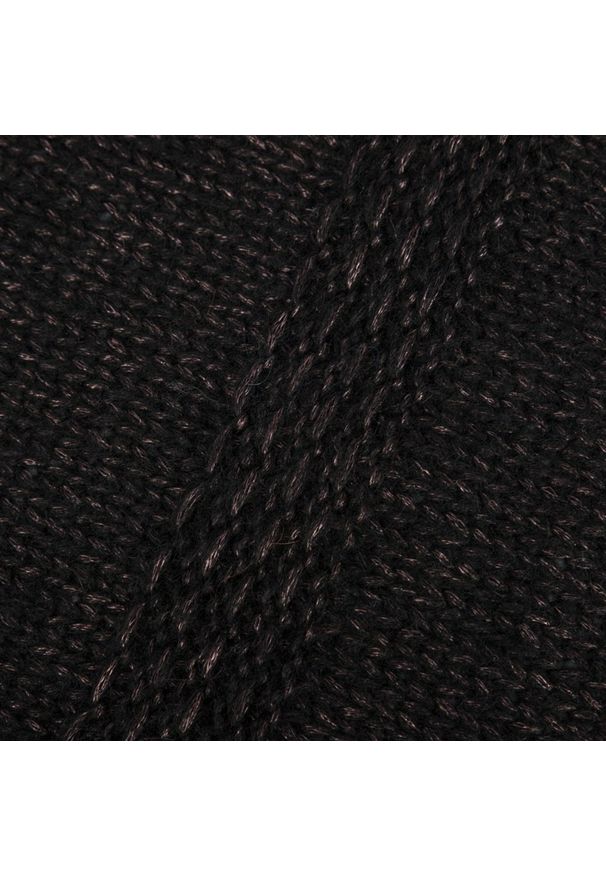 Szalik damski czarny PAOLO PERUZZI D-03-BL. Kolor: czarny. Materiał: materiał