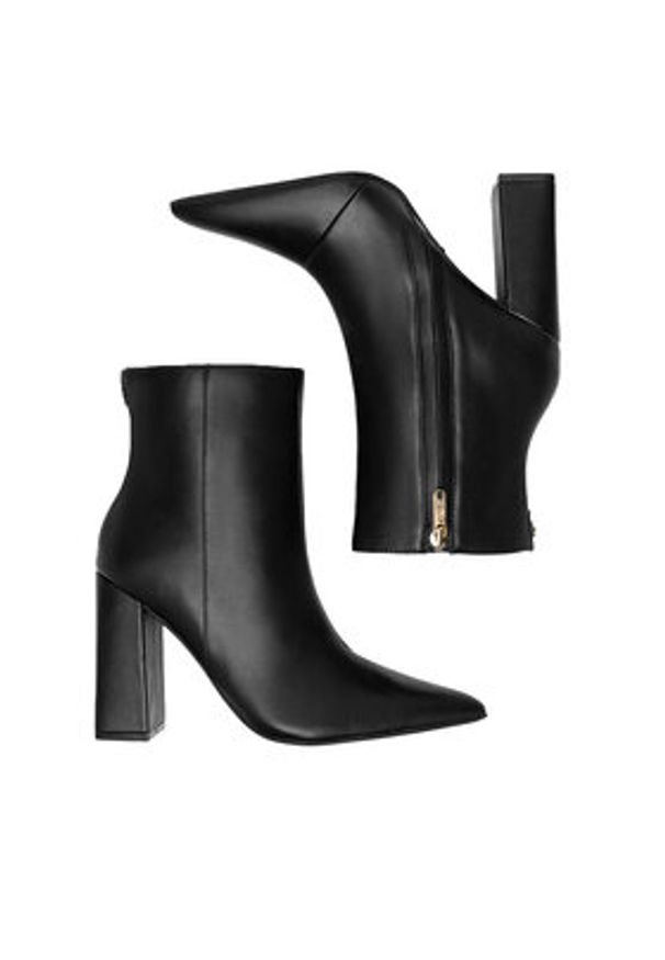 Nine West Botki WFA2829-1 Czarny. Kolor: czarny. Materiał: materiał