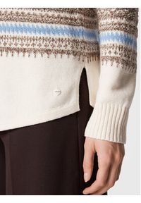Olsen Sweter Henny 11003810 Beżowy Regular Fit. Kolor: beżowy. Materiał: bawełna