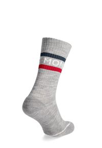 MONS ROYALE - Skarpety turystyczne Mons Royale Signature Crew Sock. Kolor: szary. Sport: turystyka piesza