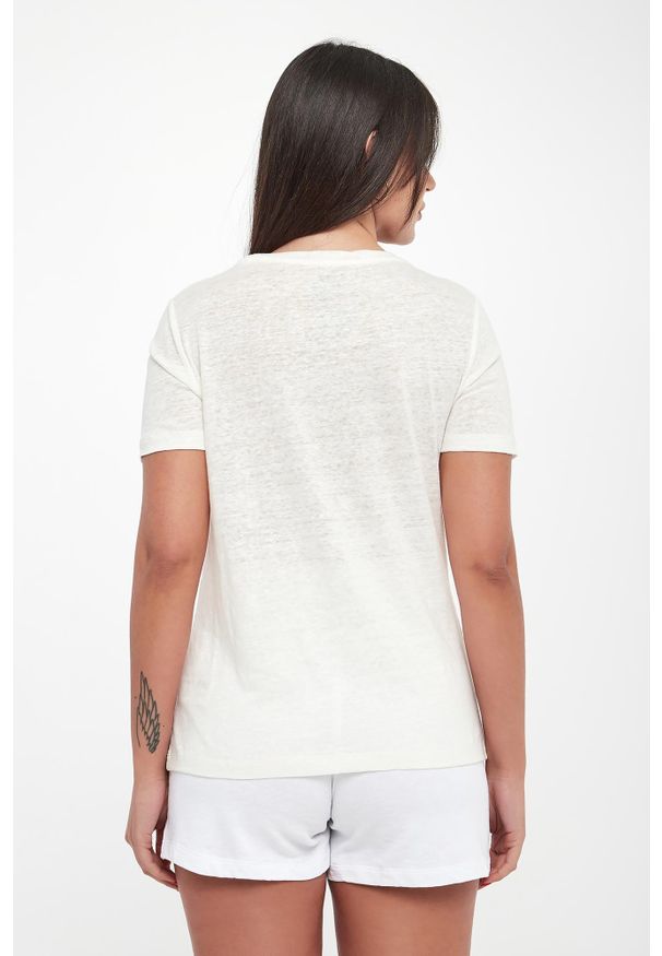 Ecoalf - T-shirt damski lniany Lane ECOALF. Materiał: len