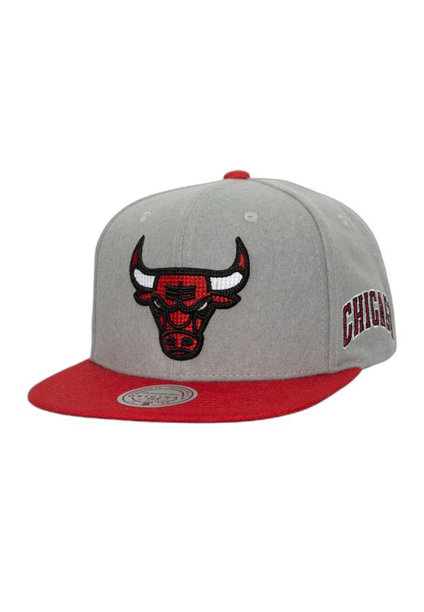 Czapka typu snapback Mitchell & Ness Melt Stitch Chicago Bulls. Kolor: szary. Styl: elegancki