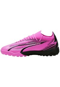 Adidas Buty piłkarskie Puma Ultra Match Tt 107757 01 różowe. Kolor: różowy. Materiał: materiał, dzianina, guma. Szerokość cholewki: normalna. Sport: piłka nożna