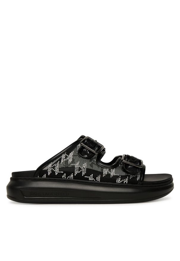 Karl Lagerfeld - KARL LAGERFELD Klapki Kapri Slide KL62505A Czarny. Kolor: czarny. Materiał: materiał