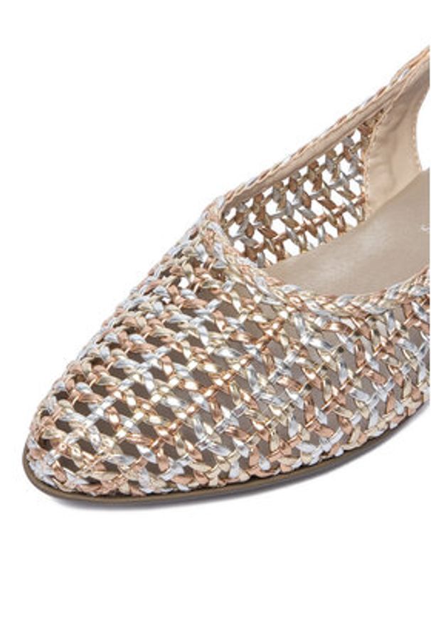 Rieker Czółenka CEO-47078-90 Złoty. Kolor: złoty. Materiał: skóra