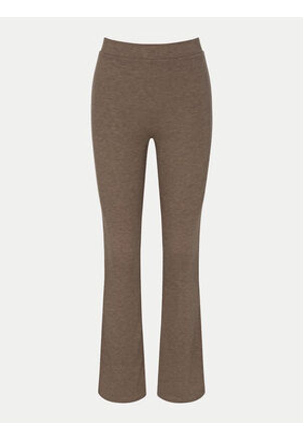 Triumph Spodnie piżamowe Smart Thermal 10221491 Brązowy Slim Fit. Kolor: brązowy. Materiał: syntetyk