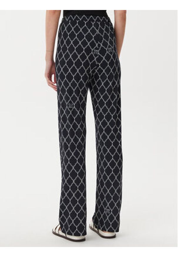 Max Mara Spodnie dzianinowe 2516781039650 Czarny Regular Fit. Kolor: czarny. Materiał: syntetyk