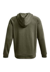 Under Armour - Męska Bluza Sportstyle Rival Fleece Z Pełnym Zamkiem Błyskawicznym. Kolor: zielony