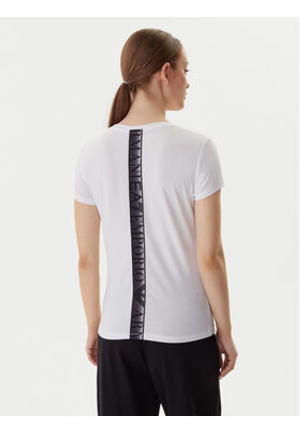 EA7 Emporio Armani T-Shirt 7W000673 AF12945 U0002 Biały Slim Fit. Kolor: biały. Materiał: syntetyk