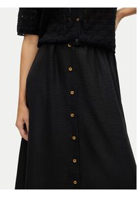 Vero Moda Spódnica midi Melaney 10304134 Czarny Regular Fit. Kolor: czarny. Materiał: syntetyk #5