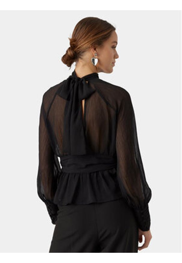 Vero Moda Bluzka AWARE 10295842 Czarny Regular Fit. Kolor: czarny. Materiał: syntetyk