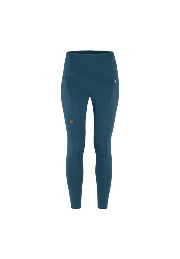 Legginsy trekkingowe damskie Fjällräven Abisko Tights. Kolor: niebieski. Sport: turystyka piesza