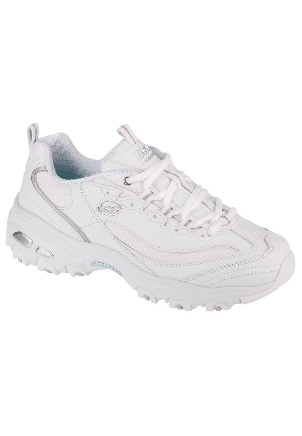 skechers - Buty do chodzenia damskie Skechers D'lites-Endless Dream. Zapięcie: sznurówki. Kolor: biały. Materiał: zamsz, skóra, materiał. Szerokość cholewki: normalna. Sport: turystyka piesza