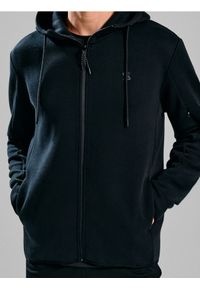 Sinsay - Bluza zip hoodie - czarny. Kolor: czarny