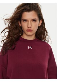 Under Armour Bluza UA Rival Fleece 1386463 Bordowy Oversize. Kolor: czerwony. Materiał: bawełna #3