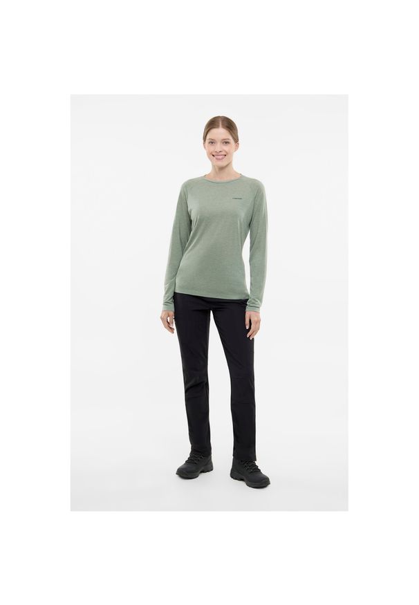 Viking - Longsleeve damski VIKING Andali Lady Merino. Kolor: zielony. Długość rękawa: długi rękaw