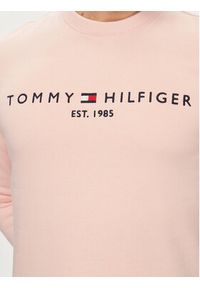 TOMMY HILFIGER - Tommy Hilfiger Bluza Logo MW0MW11596 Różowy Regular Fit. Kolor: różowy. Materiał: bawełna