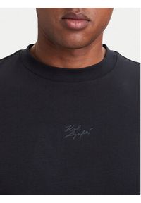 Karl Lagerfeld - KARL LAGERFELD T-Shirt 755040 564235 Granatowy Regular Fit. Typ kołnierza: dekolt w karo. Kolor: niebieski. Materiał: bawełna #3