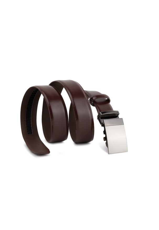 Pako Lorente - PAKO LORENTE – Brązowy skórzany pasek męski. Kolor: brązowy. Materiał: skóra. Styl: elegancki