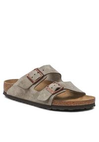 Birkenstock Klapki Arizona Bs 51463 Szary. Kolor: szary. Materiał: zamsz, skóra #5