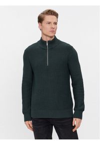 Selected Homme Sweter 16091800 Zielony Regular Fit. Kolor: zielony. Materiał: bawełna