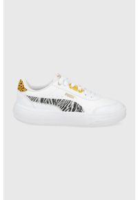 Puma buty Tori Safari kolor biały. Nosek buta: okrągły. Zapięcie: sznurówki. Kolor: biały. Materiał: guma. Obcas: na platformie