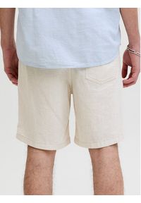 Jack & Jones Szorty materiałowe Jaiden 12293768 Beżowy Relaxed Fit. Kolor: beżowy. Materiał: bawełna #4