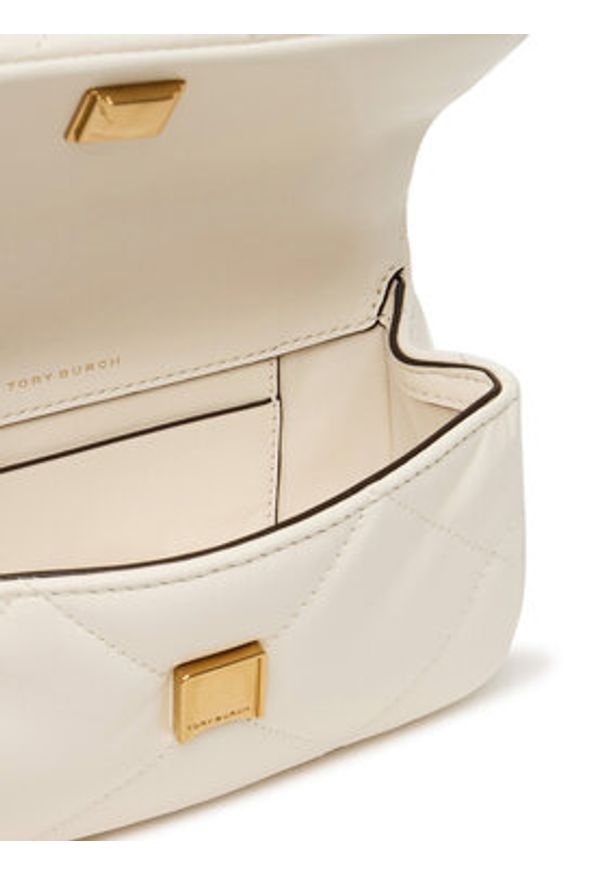 Tory Burch Torebka Mini Kira Diamond 154710 Écru. Materiał: skórzane