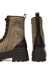 MICHAEL Michael Kors Botki Blake 40T5BKFE5Y Brązowy. Kolor: brązowy. Materiał: materiał #6