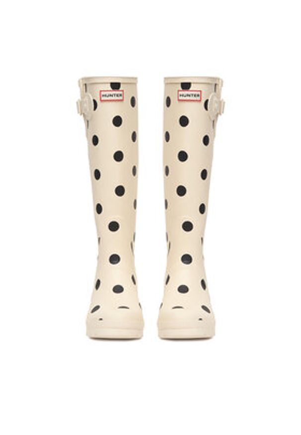 Hunter Kalosze EO-SJY-TY Écru. Kolor: kremowy. Materiał: kauczuk