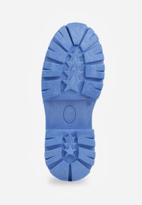 Renee - Niebieskie Wsuwane Mokasyny Vices na Platformie Dionela. Okazja: na co dzień. Zapięcie: bez zapięcia. Kolor: niebieski. Materiał: jeans, koronka. Sezon: jesień. Obcas: na platformie. Styl: klasyczny, casual #3