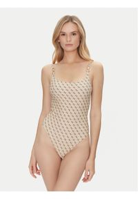 Guess Strój kąpielowy E5GJ45 KCRL2 Beżowy. Kolor: beżowy. Materiał: syntetyk #1