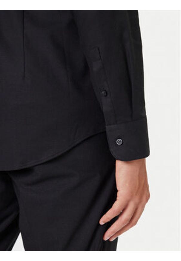 BOSS Koszula H-Hank 50490934 Czarny Slim Fit. Kolor: czarny. Materiał: bawełna