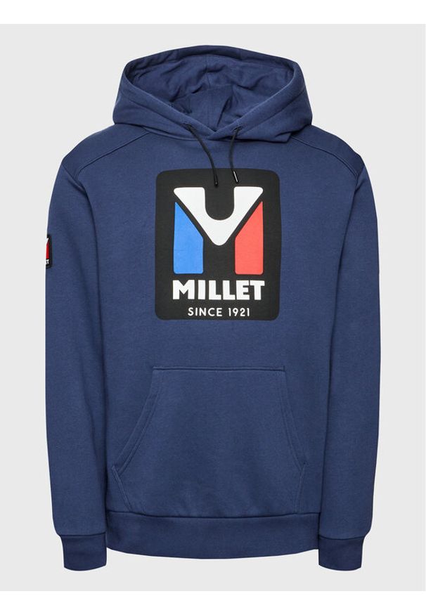 Millet Bluza Heritage Sweat Hoodie M Miv9856 Granatowy Regular Fit. Kolor: niebieski. Materiał: bawełna